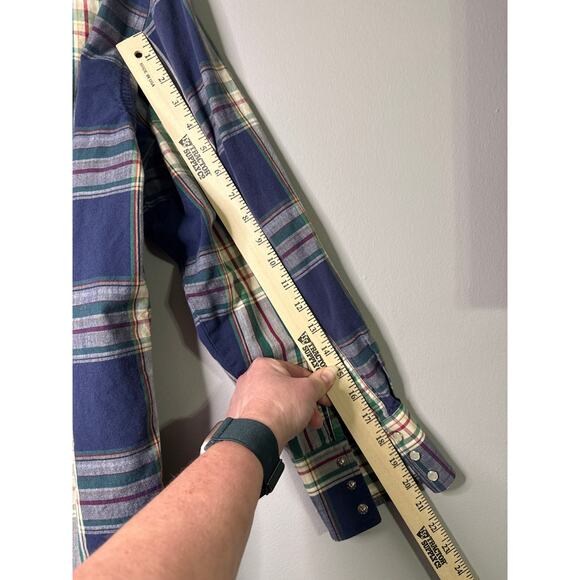 Wrangler Men's Long Sleeve Pearl Snaps Shirt size Medium - Picture 6 of 8